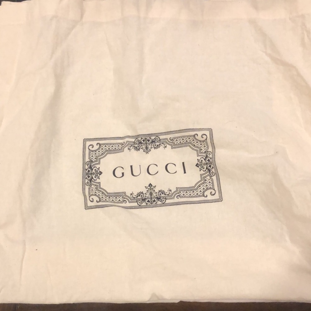Authentic Vintage Gucci Canvas Double Sided Shoul… - image 3